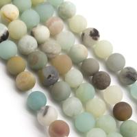 Amazonite Black Gold Bead, ​Amazonite​, Round, polished, DIY & frosted Approx 15.16 Inch 