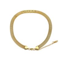 Fashion Choker Necklace, 304 Stainless Steel, with 1.96 inch extender chain, Vacuum Ion Plating, snake chain & for woman, golden Approx 13.38 Inch 