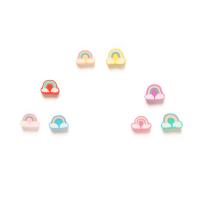 Perles bijoux Fimo , argile de polymère, Arc en ciel, DIY, couleurs mélangées Vendu par PC
