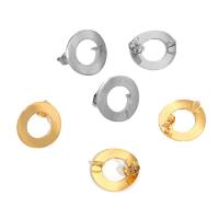 Stainless Steel Earring Drop Component, 304 Stainless Steel, Vacuum Ion Plating, DIY 18mm 