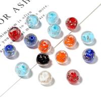 Leuchtende Lampwork Perlen, rund, DIY & glänzend, keine, 8mm, ca. 10PCs/Tasche, verkauft von Tasche