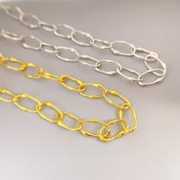 Brass Chain Necklace, plated, for woman Approx 44 cm 