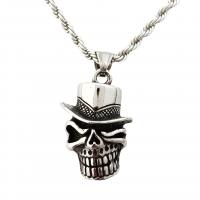 304 Stainless Steel Necklace, Skull & for man 30mm Approx 60 cm 