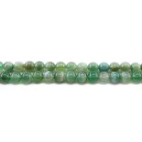 Natural Lace Agate Beads, Round, polished, DIY green Approx 38 cm 