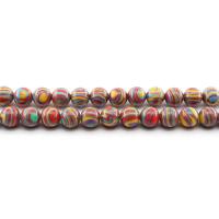 Perles en Malachite naturelle, Rond, poli, DIY & normes différentes pour le choix, multicolore Environ 38 cm, Vendu par brin