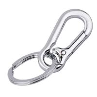 Zinc Alloy Carabiner Key Ring, plated 