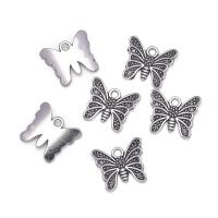 Zinc Alloy Animal Pendants, Butterfly, antique silver color plated, Unisex Approx 