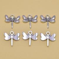 Zinc Alloy Animal Pendants, Dragonfly, antique silver color plated, Unisex Approx 