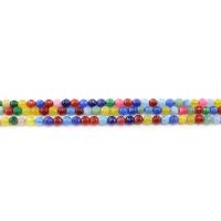 Gefärbter Marmor Perlen, rund, poliert, DIY & facettierte, gemischte Farben, 6mm, ca. 62PCs/Strang, verkauft von Strang