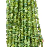 Gemstone Chips, Dyed Jade, irregular, polished, DIY, green Approx 80 cm, Approx 
