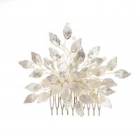 Decorative Hair Combs, Zinc Alloy, with Crystal, plated, fashion jewelry & for woman 