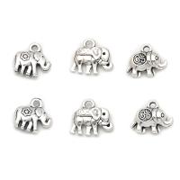 Zinc Alloy Animal Pendants, Elephant, antique silver color plated, Unisex Approx 