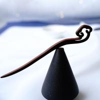 Hair Stick, Black Sandalwood & for woman, deep coffee color, 180mm 