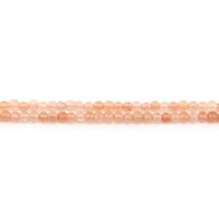 Gefärbter Marmor Perlen, rund, poliert, DIY, rote Orange, 4mm, ca. 90PCs/Strang, verkauft von Strang