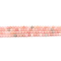 Gefärbter Marmor Perlen, rund, poliert, DIY, Rosa, 6mm, ca. 62PCs/Strang, verkauft von Strang