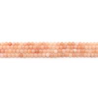 Gefärbter Marmor Perlen, rund, poliert, DIY, helles Rosa, 6mm, ca. 62PCs/Strang, verkauft von Strang