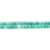Gefärbter Marmor Perlen, rund, poliert, DIY, grün, 10mm, ca. 38PCs/Strang, verkauft von Strang