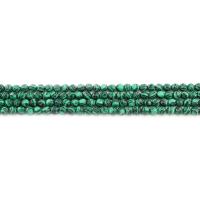 Gefärbter Marmor Perlen, rund, poliert, DIY & imitierter Malachit & facettierte, Malachitgrün, 4mm, ca. 90PCs/Strang, verkauft von Strang