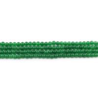 Gefärbter Marmor Perlen, rund, poliert, DIY, dunkelgrün, 6mm, ca. 62PCs/Strang, verkauft von Strang