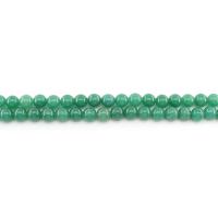 Gefärbter Marmor Perlen, rund, poliert, DIY, grün, 10mm, ca. 38PCs/Strang, verkauft von Strang