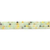 Teint perles de marbre, marbre teint, Rond, poli, DIY, couleurs mélangées, 4mm, Environ Vendu par brin