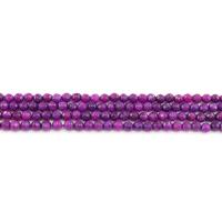 Dyed Marble Beads, Round, polished, DIY & faceted, purple, 4mm, Approx 