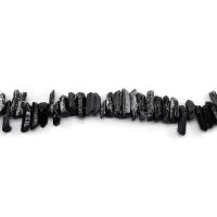 Elektrophorese Plating Quarz Perlen, Klarer Quarz, Unregelmäßige, plattiert, DIY & verschiedene Größen vorhanden, schwarz, Länge:ca. 38 cm, verkauft von Strang