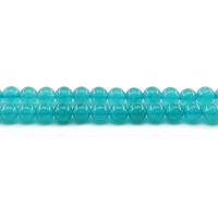 Amazonit Perlen, rund, poliert, DIY & verschiedene Größen vorhanden, blau, Länge:ca. 38 cm, verkauft von Strang