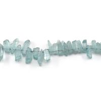 Natural Plating Quartz Beads, Clear Quartz, irregular, plated, DIY sea blue Approx 38 cm 
