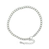 Bracelet Sterling Silver Chain, Argent sterling 925, fait à la main, pour femme, plus de couleurs à choisir Environ 7.08 pouce, Vendu par PC