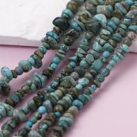 Perles en Turquoise naturelle, chips, DIY, couleurs mélangées, 6-8mm, Environ Vendu par brin