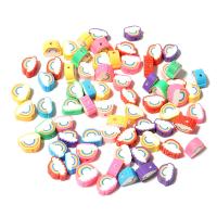 Perles bijoux Fimo , argile de polymère, Nuage, DIY, couleurs mélangées Environ Vendu par sac