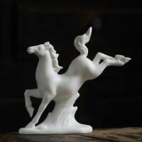 Porcelain Decoration, White Porcelain, Horse, handmade, for home and office & durable 