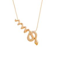 Zinc Alloy Necklace, with 1.97inch extender chain, Snake, gold color plated, snake chain & for woman Approx 15.7 Inch 