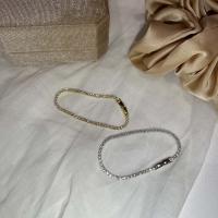 Cubic Zirconia Micro Pave Brass Bracelet, plated, fashion jewelry & micro pave cubic zirconia & for woman cm 