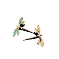 Zinc Alloy Hair Accessories DIY Findings, Dragonfly, gold color plated 