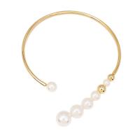 Collar Necklace, Zinc Alloy, with Plastic Pearl, plated, fashion jewelry & for woman 105mm cm 