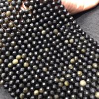 Gold Obsidian Beads, Round, polished, DIY & faceted, 6-6.5mm cm 