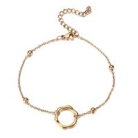 Stainless Steel Charm Bracelet, 304 Stainless Steel, with 1.97inch extender chain, Hexagon, fashion jewelry & for woman 15mm Approx 6.69 Inch 