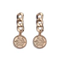 CCB Plastic Earring, Copper Coated Plastic, gold color plated, fashion jewelry & for woman, golden 