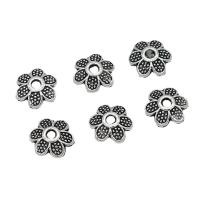 Zinc Alloy Bead Caps, Flower, antique silver color plated, DIY, 8mm, Approx 
