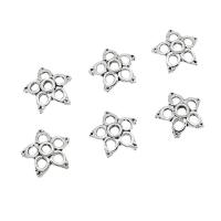 Zinc Alloy Bead Caps, Flower, antique silver color plated, DIY & hollow, 13mm, Approx 