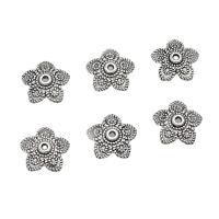 Zinc Alloy Bead Caps, Flower, antique silver color plated, DIY, 11mm, Approx 