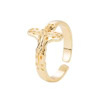 Cubic Zirconia Micro Pave Brass Finger Ring, gold color plated, Adjustable & micro pave cubic zirconia & for woman, gold, 20mm 