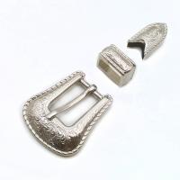 alliage de zinc Boucle de ceinture, Placage, trois pièces & DIY & styles différents pour le choix, plus de couleurs à choisir é, Vendu par fixé