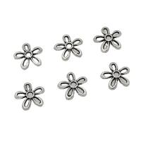 Zinc Alloy Bead Caps, Flower, antique silver color plated, DIY & hollow, 12mm, Approx 