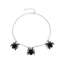 Halloween-Halskette, Zinklegierung, mit Verlängerungskettchen von 1.97inch, Design für Halloween & Modeschmuck & für Frau, Länge:ca. 15.55 ZollInch, verkauft von PC