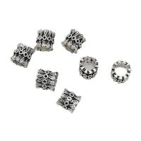 Zinc Alloy Large Hole Beads, barrel, antique silver color plated, DIY Approx 