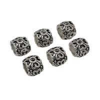 Zinc Alloy Large Hole Beads, barrel, antique silver color plated, DIY Approx 