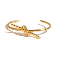Stainless Steel Cuff Bangle, 304 Stainless Steel, Vacuum Ion Plating, fashion jewelry & for woman, golden 